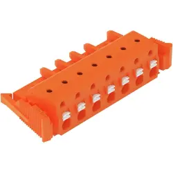 1-wire female connector, 7 pole, pitch 7.62 mm, orange, 2231-707/037-000