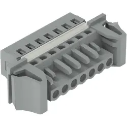 Female connector, 5 pole, pitch 5 mm, gray, 231-105/124-000