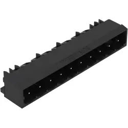 Pin header, 10 pole, pitch 5 mm, black, 231-440/001-000/105-604
