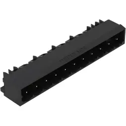 Pin header, 11 pole, pitch 5 mm, black, 231-441/001-000/105-604