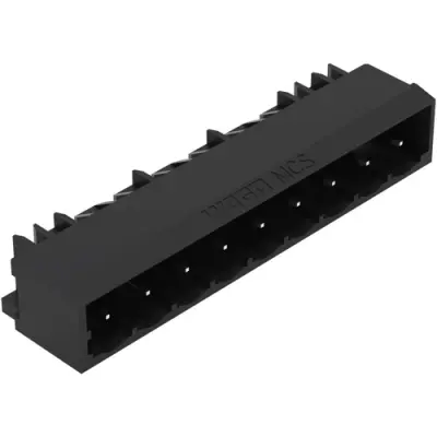 Pin header, 9 pole, pitch 5 mm, black, 231-439/001-000/105-604 - 1