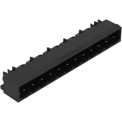 Pin header, 3 pole, pitch 5.08 mm, black, 231-533/001-000/105-604 - 1