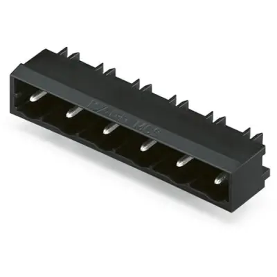 Pin header, 11 pole, pitch 7.5 mm, black, 231-841/001-000/105-604 - 1