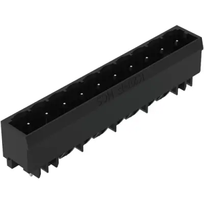 Pin header, 10 pole, pitch 5 mm, black, 231-140/001-000/105-604 - 1