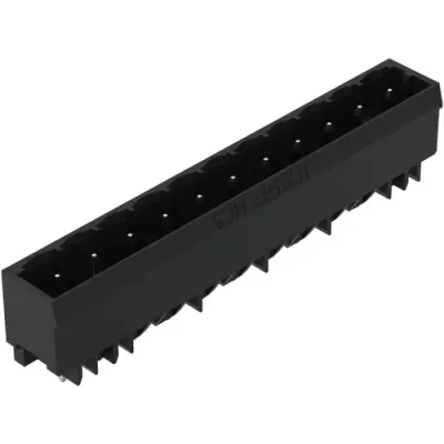 Pin header, 11 pole, pitch 5 mm, black, 231-141/001-000/105-604 - 1