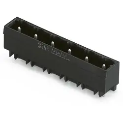 Pin header, 5 pole, pitch 7.5 mm, black, 231-235/001-000/105-604