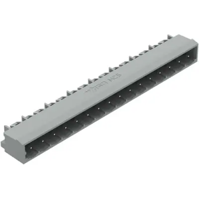 Pin header, 16 pole, pitch 5 mm, gray, 231-446/001-000 - 1