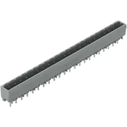 Pin header, 22 pole, pitch 5 mm, gray, 231-152/001-000