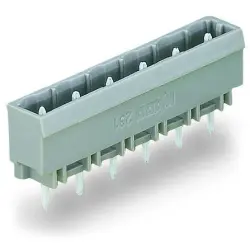 Pin header, 6 pole, pitch 7.5 mm, gray, 231-236/001-000