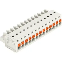Female connector, 13 pole, pitch 5 mm, light gray, 2721-113/026-000