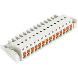Female connector, 14 pole, pitch 5 mm, light gray, 2721-114/037-000