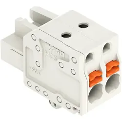 Female connector, 15 pole, pitch 5 mm, light gray, 2721-115/008-000