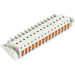 Female connector, 15 pole, pitch 5 mm, light gray, 2721-115/037-000