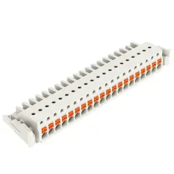 Female connector, 20 pole, pitch 5 mm, light gray, 2721-120/037-000