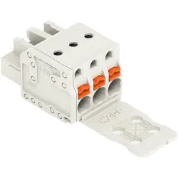 Female connector, 3 pole, pitch 5 mm, light gray, 2721-103/026-000/133-000