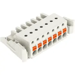 Female connector, 7 pole, pitch 5 mm, light gray, 2721-107/037-000