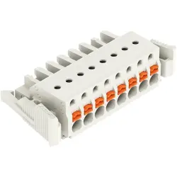 Female connector, 8 pole, pitch 5 mm, light gray, 2721-108/037-000
