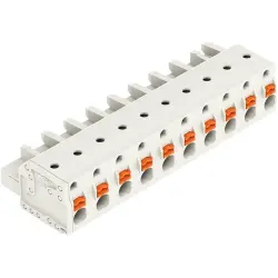 Female connector, 10 pole, pitch 7.5 mm, light gray, 2721-210/026-000