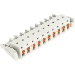 Female connector, 10 pole, pitch 7.5 mm, light gray, 2721-210/037-000