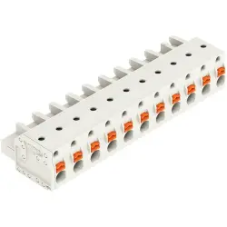 Female connector, 11 pole, pitch 7.5 mm, light gray, 2721-211/026-000