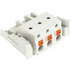 Female connector, 3 pole, pitch 7.5 mm, light gray, 2721-203/037-000