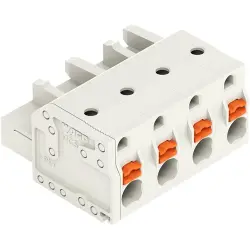 Female connector, 4 pole, pitch 7.5 mm, light gray, 2721-204/026-000