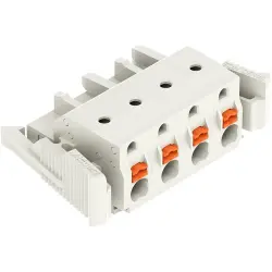 Female connector, 4 pole, pitch 7.5 mm, light gray, 2721-204/037-000