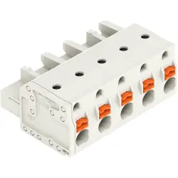Female connector, 5 pole, pitch 7.5 mm, light gray, 2721-205/026-000
