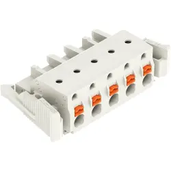 Female connector, 5 pole, pitch 7.5 mm, light gray, 2721-205/037-000