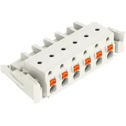 Female connector, 6 pole, pitch 7.5 mm, light gray, 2721-206/037-000