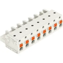 Female connector, 8 pole, pitch 7.5 mm, light gray, 2721-208/026-000