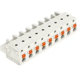 Female connector, 9 pole, pitch 7.5 mm, light gray, 2721-209/026-000