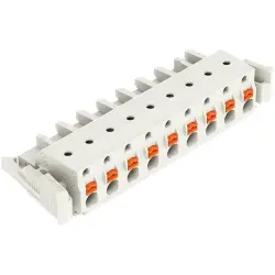 Female connector, 9 pole, pitch 7.5 mm, light gray, 2721-209/037-000