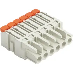 Female connector, 2 pole, pitch 5 mm, light gray, 2721-1102/326-000