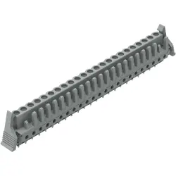 Female connector, 23 pole, pitch 5 mm, straight, gray, 232-153/039-000