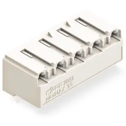 Female connector, 2 pole, pitch 7.5 mm, angled, light gray, 2092-3322/200-000