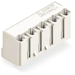 Female connector, 4 pole, pitch 7.5 mm, straight, light gray, 2092-3304