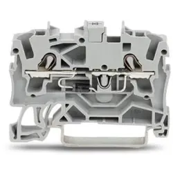 2 conductor component terminal with diode 1N4007, spring-clamp connection, 0.25-4.0 mm², 1 pole, gray, 2202-1211/1000-411