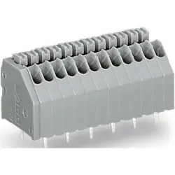 PCB terminal, 21 pole, pitch 2.54 mm, AWG 24-20, 4 A, push-in cage clamp, gray, 250-1421