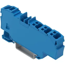 Distribution terminal, spring-clamp connection, 0.5-10 mm², 1 pole, 41 A, 8 kV, blue, 2006-8034