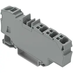 Distribution terminal, spring-clamp connection, 0.5-10 mm², 1 pole, 41 A, 8 kV, gray, 2006-8031