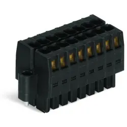 Female connector, 4 pole, pitch 3.5 mm, straight, black, 713-1102/107-000