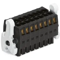 Female connector, 4 pole, pitch 3.5 mm, straight, black, 713-1102/037-000