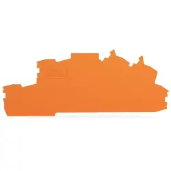 End/Intermediate plate, 0.8 mm, orange for terminal block, 2203-6692