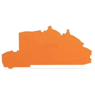 End/Intermediate plate, 0.8 mm, orange for terminal block, 2203-7692 - 1