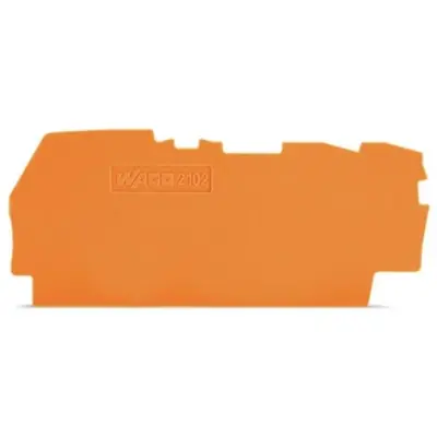 End/Intermediate plate, 0.8 mm, orange for terminal block, 2102-1392 - 1