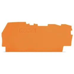 End/Intermediate plate, 0.8 mm, orange for terminal block, 2102-1392