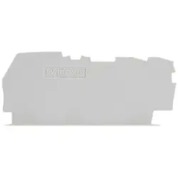 End/Intermediate plate, 0.8 mm, gray for terminal block, 2102-1391
