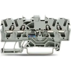 4 conductor component terminal with resistor 120R, push-in connection, 0.25-4.0 mm², 1 pole, 4 kV, gray, 2002-1411/1000-700