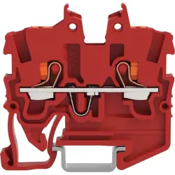 2 wire mini through terminal, push-in connection, 0.14-1.5 mm², 1 pole, 13.5 A, 6 kV, red, 2250-1203